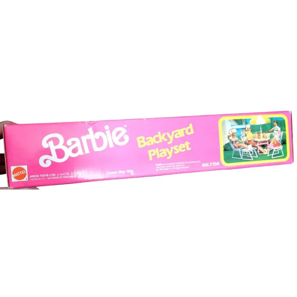 Barbie Backyard Playset No. 7750 Vintage 1980s Complete Boxed Mattel